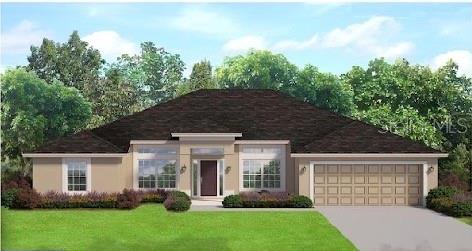 This is a floor plan for a single-story house with four bedrooms and a garage — 4733 LACOCO ST., NORTH PORT, FL