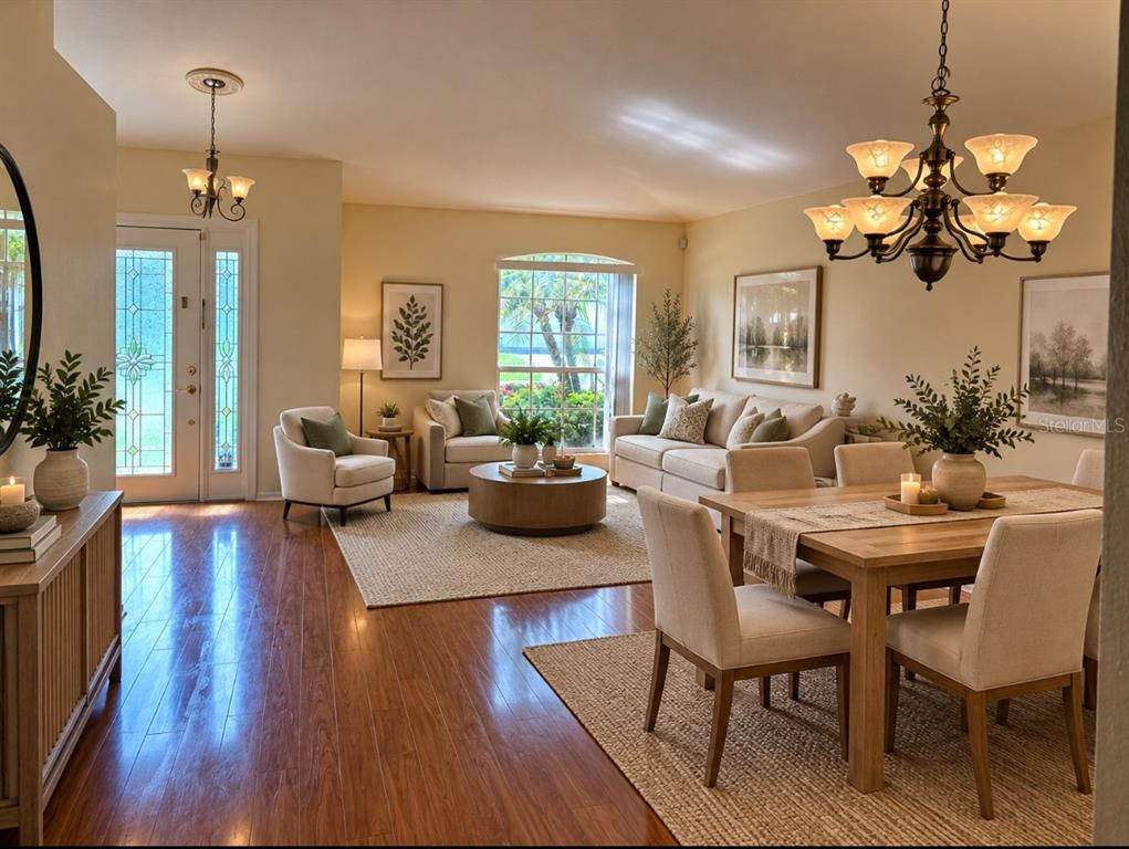 A single-story house with a tan stucco exterior, a two-car garage, and a concrete driveway — 924 RIDGE HAVEN DRIVE, BRANDON, FL
